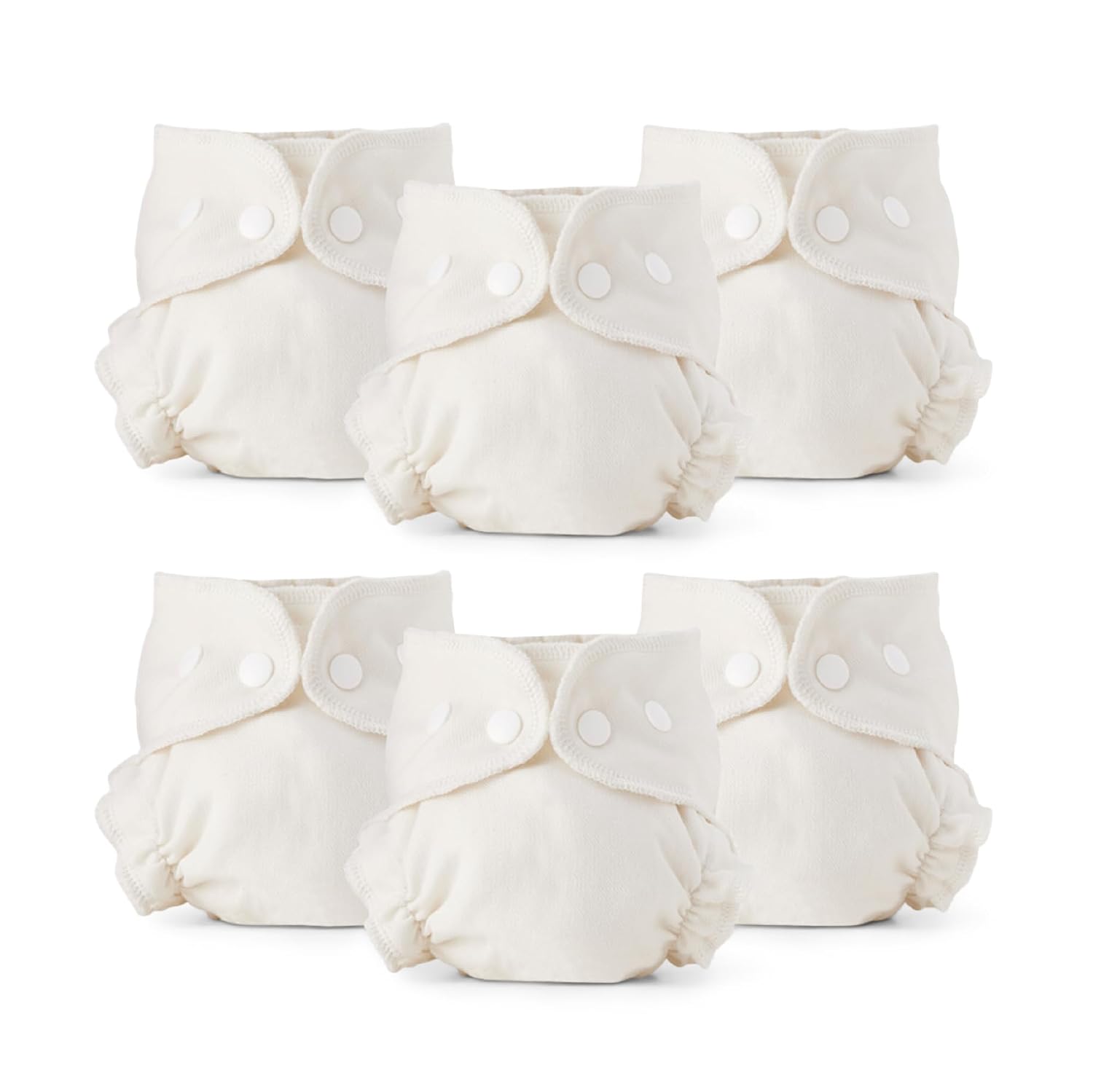 Esembly Cloth Diaper Inner - Organic Cotton, 6-Pack, Size 2 (18-35lbs)