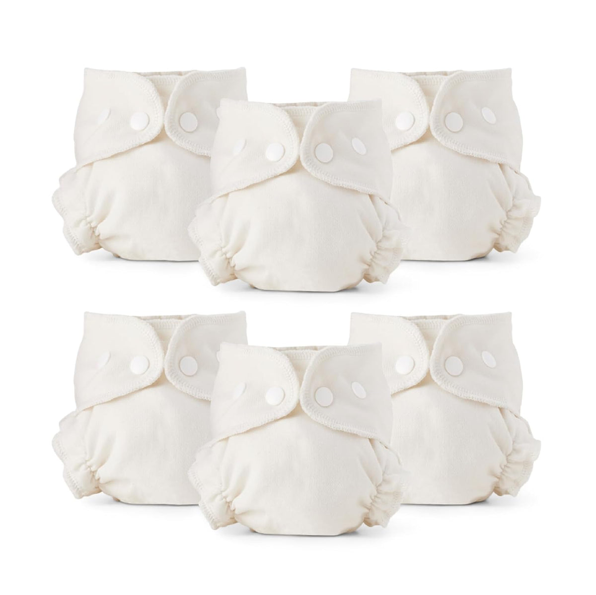 Esembly Cloth Diaper Inner - Organic Cotton, 6-Pack, Size 2 (18-35lbs)