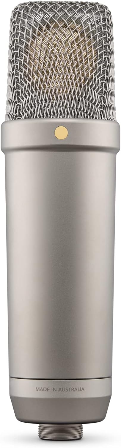 Rode NT1 5th Generation Condenser Microphone with SM6 Shockmount and Pop Filter,Silver