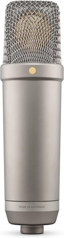 Rode NT1 5th Generation Condenser Microphone with SM6 Shockmount and Pop Filter,Silver