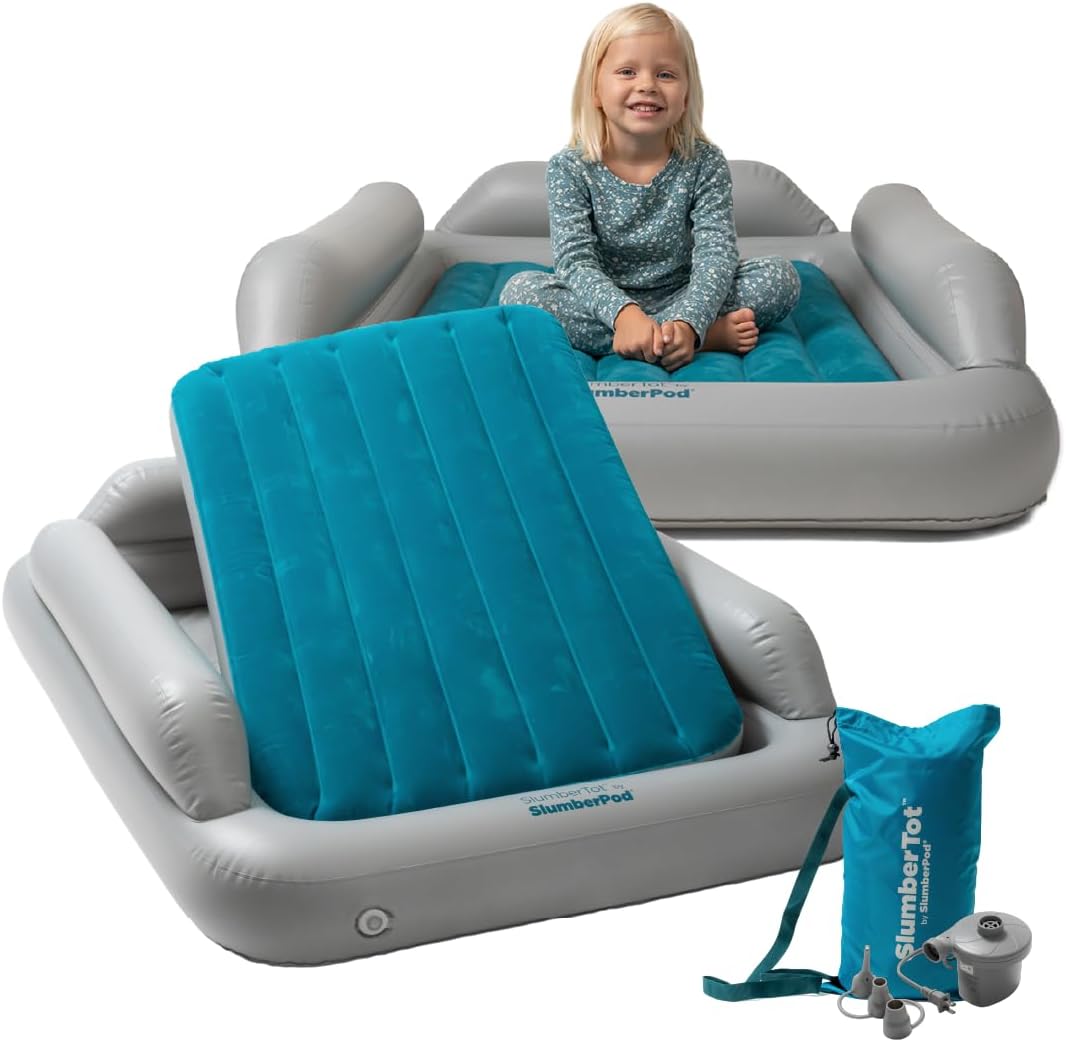 SlumberPod SlumberTot Inflatable Toddler Travel Bed with Safety Bumpers