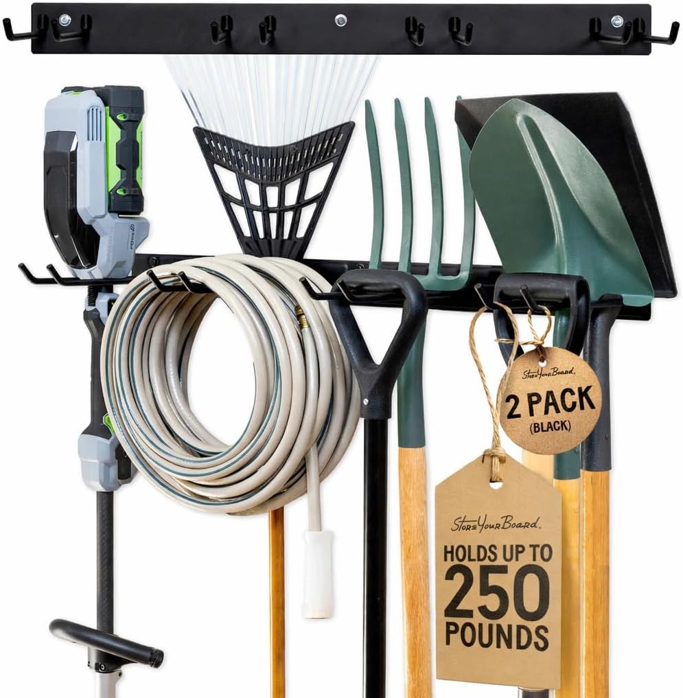 StoreYourBoard Garage Tool Organizer, 72 in, Holds 500 lb, 2 Pack