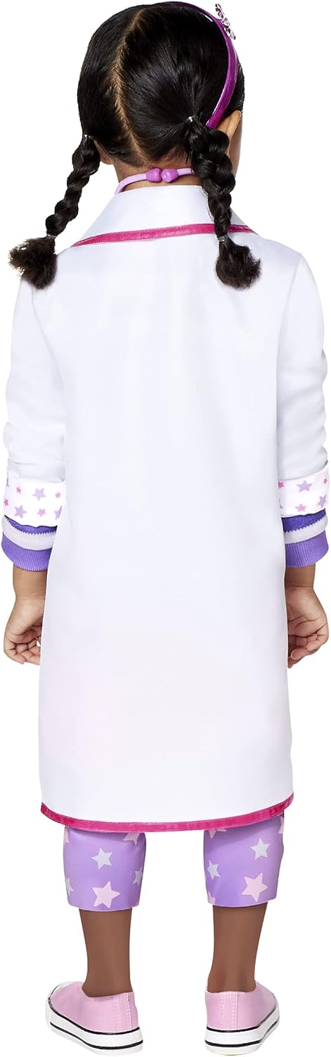 Spirit Halloween Disney Toddler Doc McStuffins Costume | Officially Licensed | Doctor Cosplay | TV and Movie Costumes
