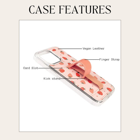 Walli Cases Wallet Phone Case for iPhone 13, Card Holder Kickstand