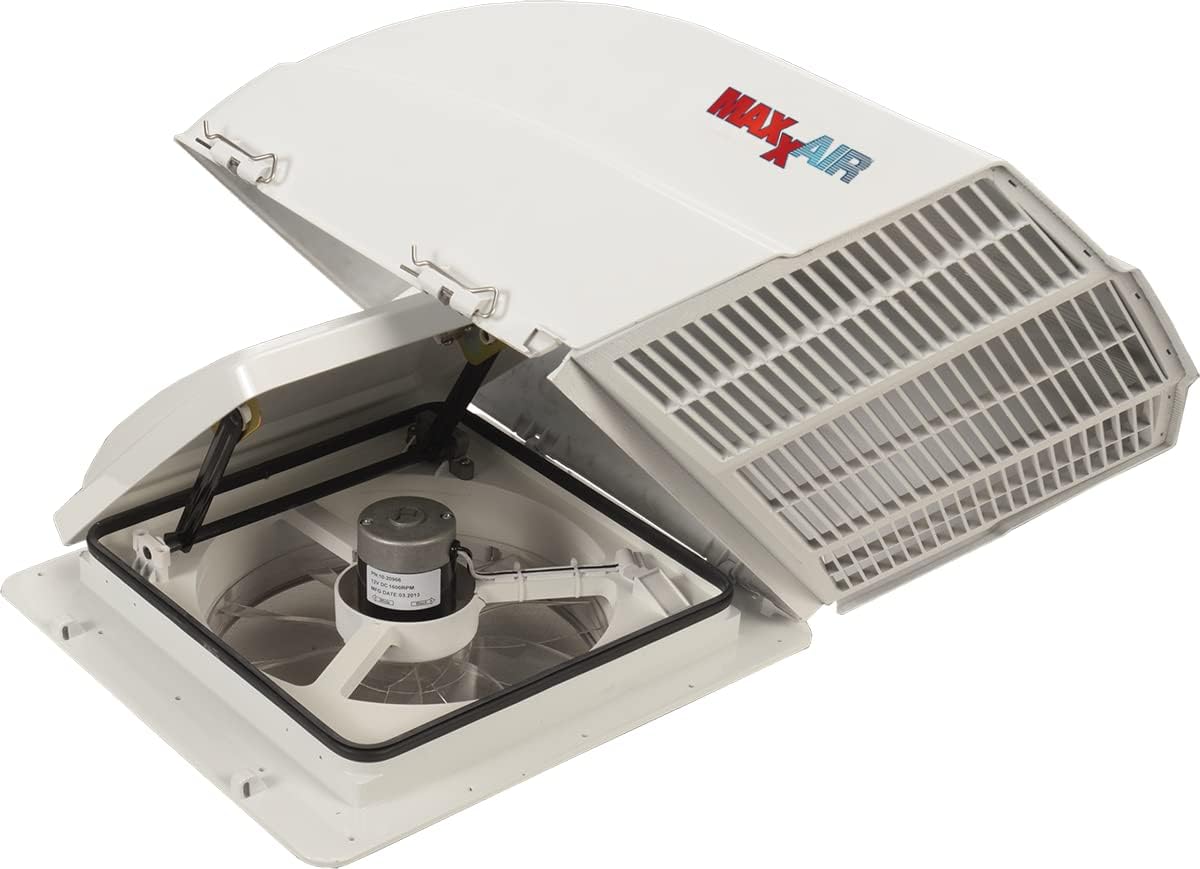 MAXXAIR FANMATE 00-955001 RV Fan and Vent Cover, White