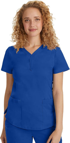 Healing Hands Purple Label Jane Scrub Top for Women Y-Neck Design