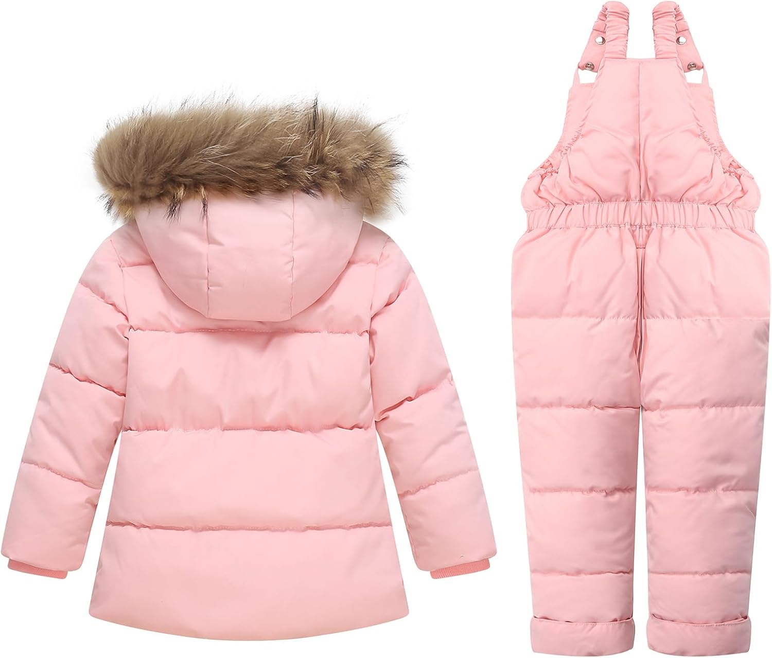 Toddler Snowsuit Girl Baby Winter Coat Bib Boy Snow Pants and Jackets
