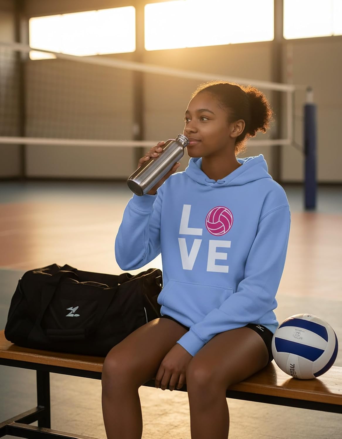 Tstars Volleyball Hoodie Women Teen Girls Player Coach Fan Athletic