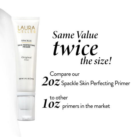 LAURA GELLER NEW YORK Spackle Primer - Original - Super-Size 2 Fl Oz - Hyaluronic Acid Makeup Primer for Mature Skin