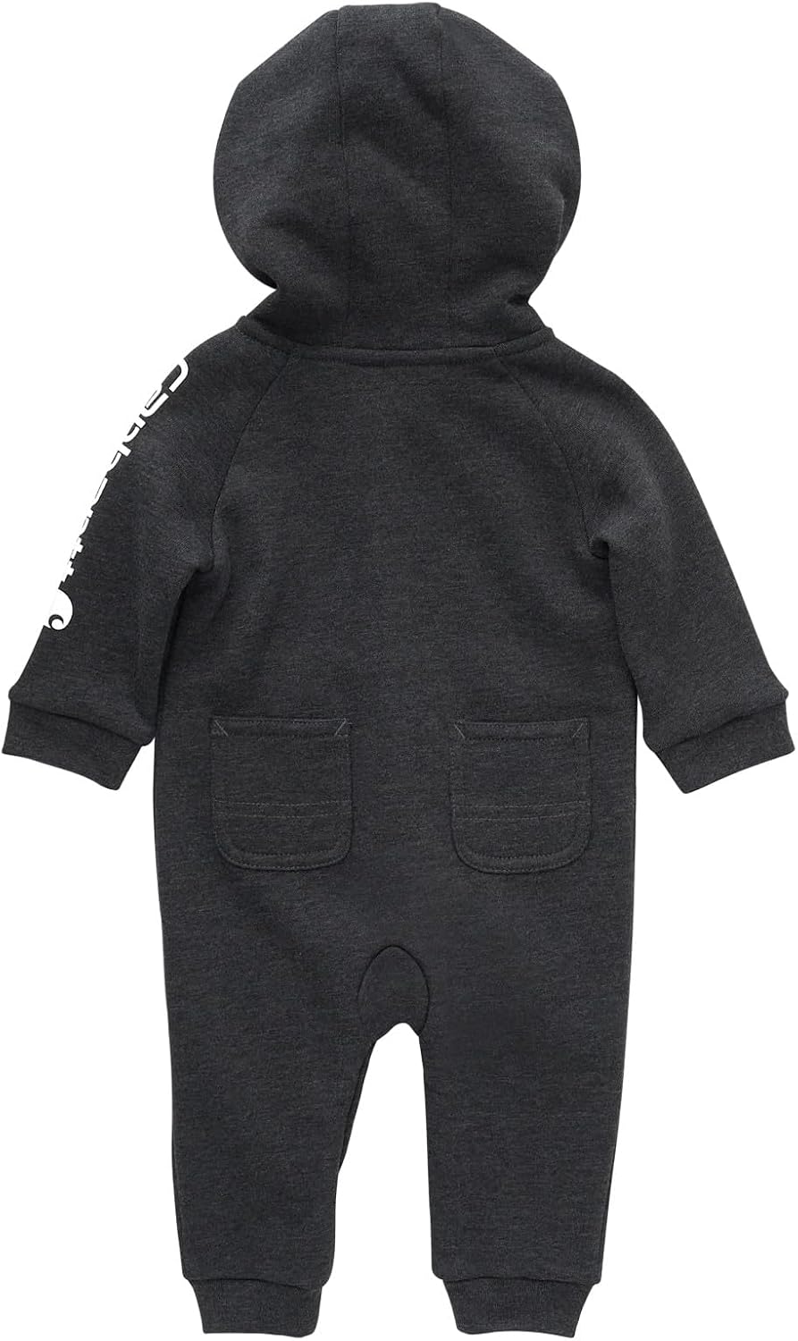 Carhartt baby-boys Long-sleeve Hooded Zip-up Footless Jumpsuit One-piece Hoodie