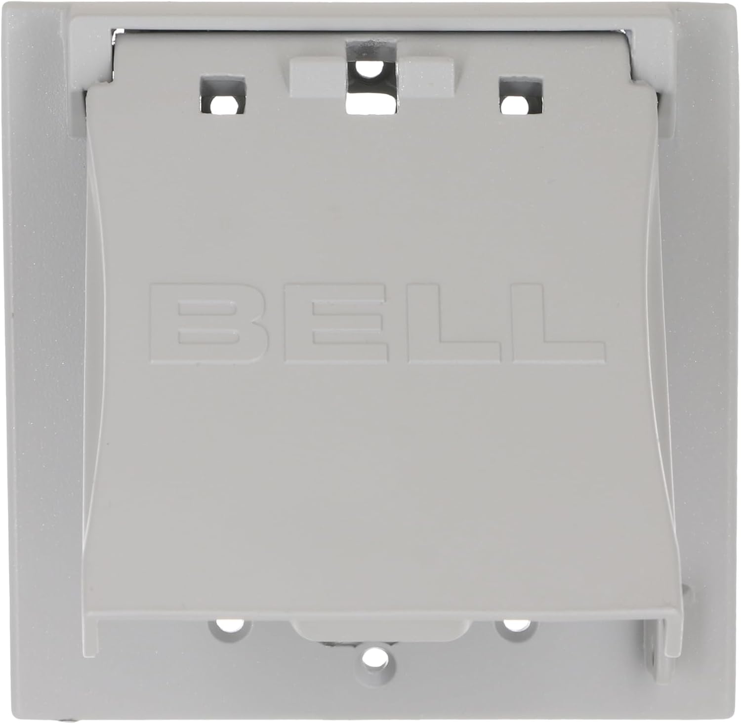 2-Gang Flip Weatherproof Cover, Vertical/Horizontal, 1-Device, 3-in-1, 2.25 in. diameter, Gray
