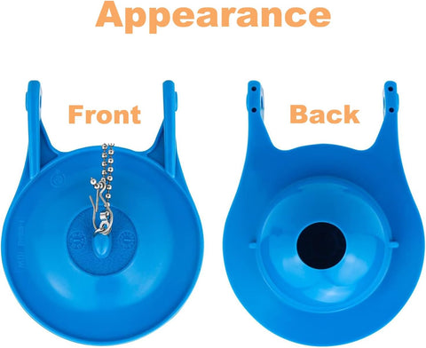 Gerber Toilet Flapper Replacement, 2 Pack 3 inch for Gerber 99-788 with 2 Toilet Handle Chains Lecyco Rubber Water Saving, Easy to Install 2