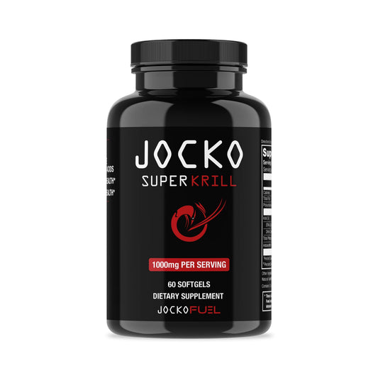 Jocko Fuel Antarctic Krill Oil Omega 3 Fatty Acid Supplements DHA & EPA - 1000mg Softgels - Supports Joints, Mobility & Mental Function (60 Softgels)