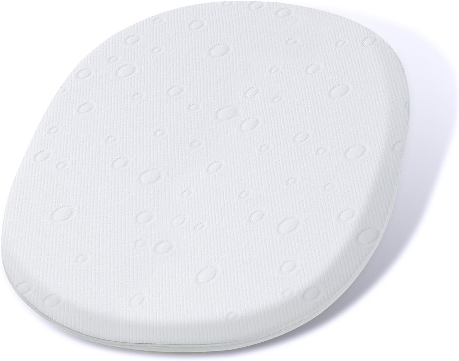 Baby Bassinet Mattress, 24" x 20.8" x 2" Dual Sided Gel Memory Foam Mattress with Breathable Removable Soft Cover Fit for Graco Pack n Play Dome LX Bassinet