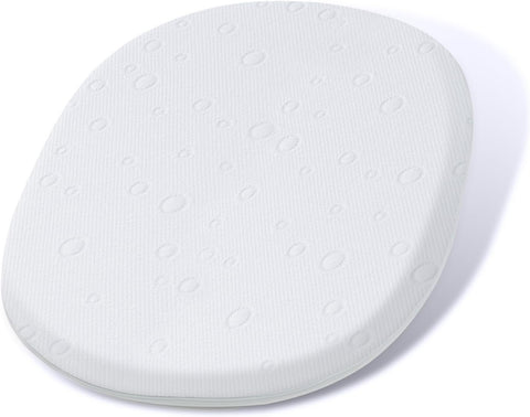 Baby Bassinet Mattress, 24" x 20.8" x 2" Dual Sided Gel Memory Foam Mattress with Breathable Removable Soft Cover Fit for Graco Pack n Play Dome LX Bassinet