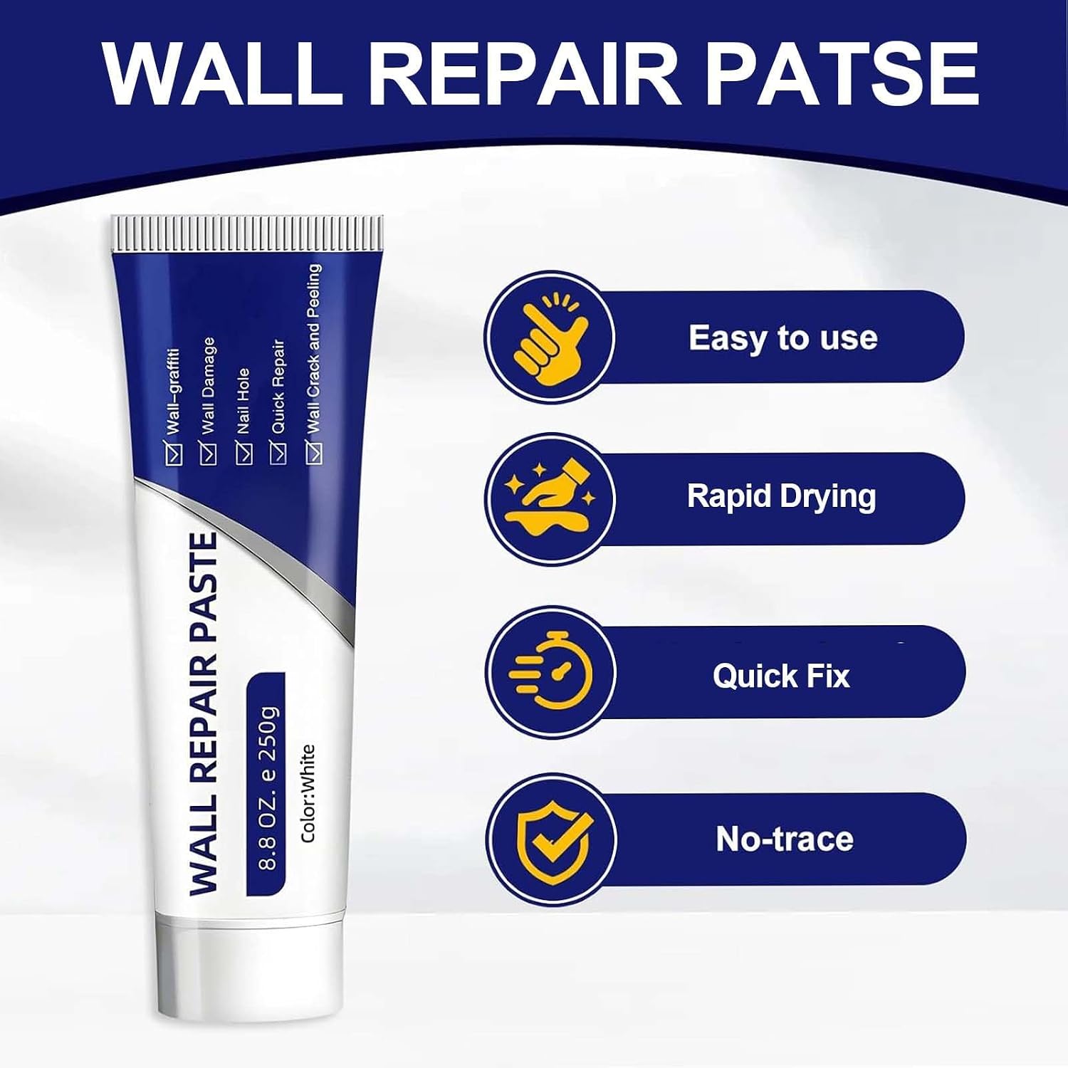 Drywall Repair Kit – Wall Repair Paste for Cracks & Holes 8.8 OZ