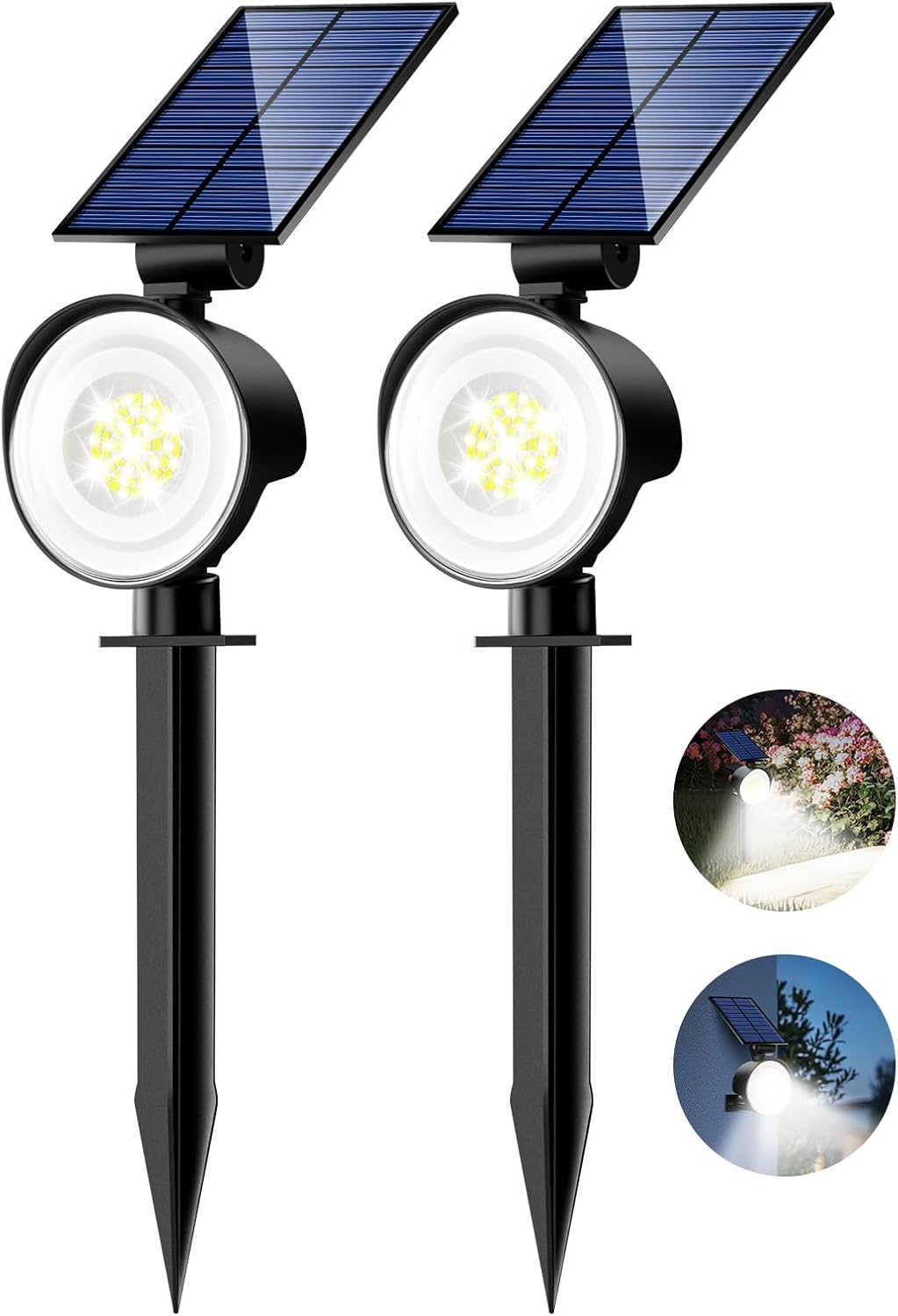 nipify Solar Spot Lights Outdoor Waterproof, Landscape Spotlights