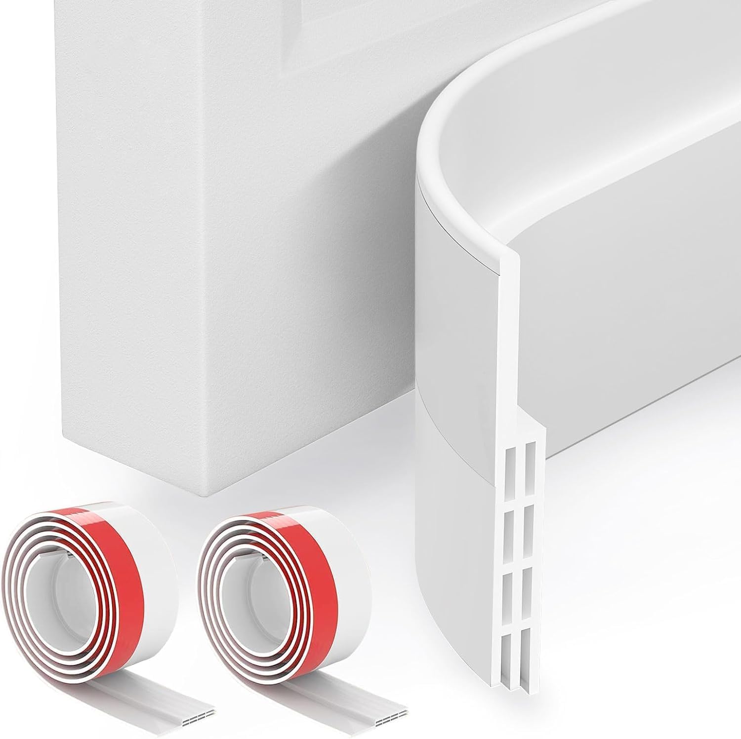 Grotheory 2 Pack Door Draft Stopper, Door Sweep, Weather Stripping Seal
