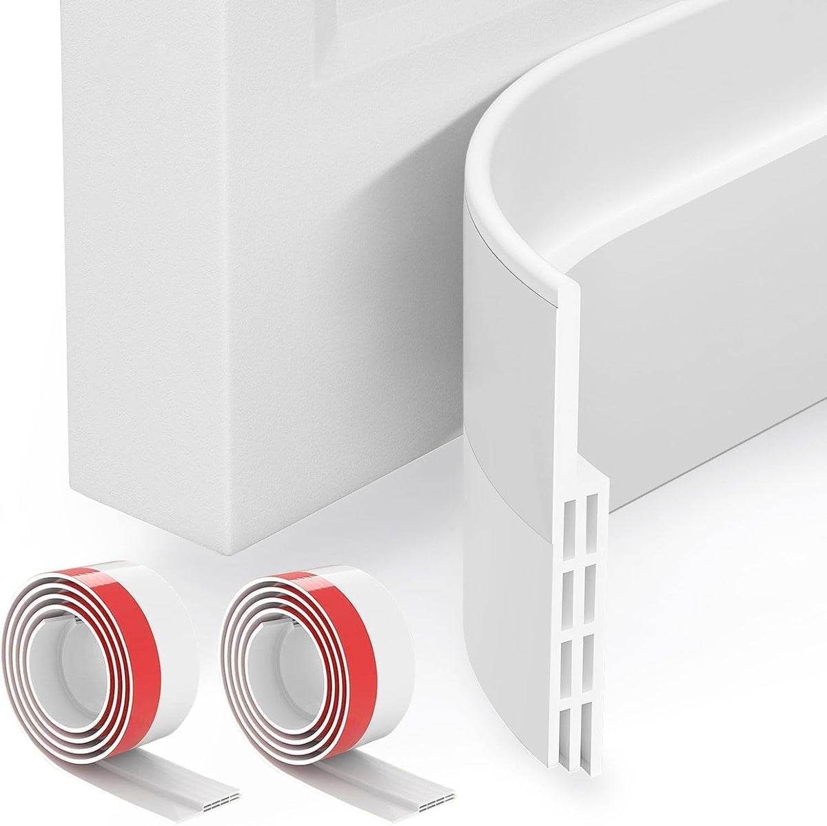 Grotheory 2 Pack Door Draft Stopper, Door Sweep, Weather Stripping Seal
