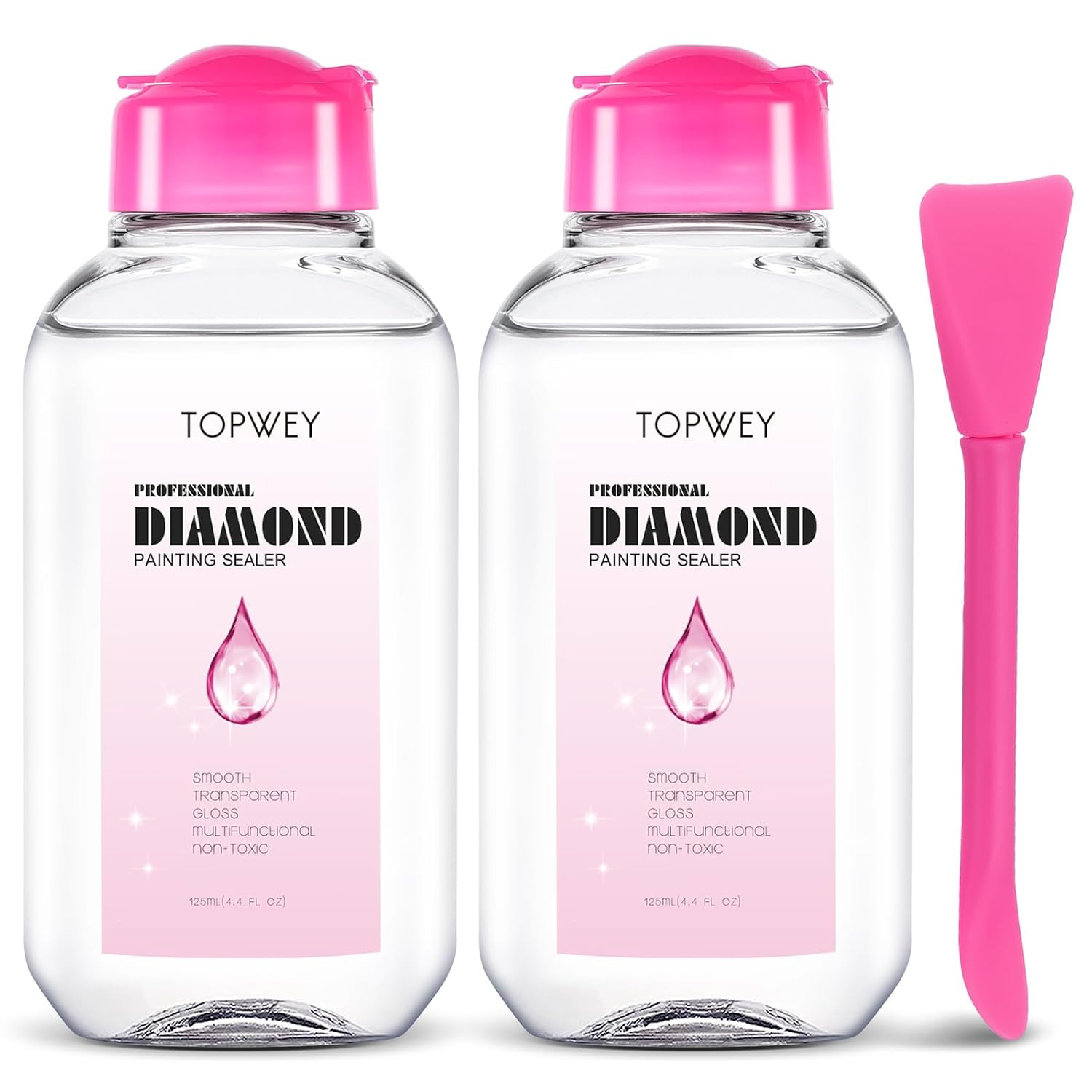 Topwey Diamond Painting Accessories, Glue for Diamond Art, Puzzle, Accessories for Diamond Painting Kits for Adults (125 ML*2)