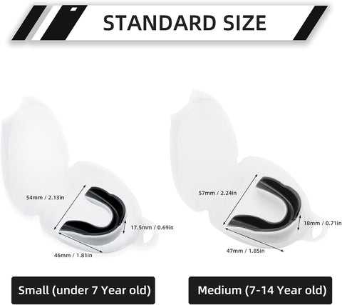 LPONJAR Moldable Sports Mouth Guard for Toddler Kids Youth, 5 Pack