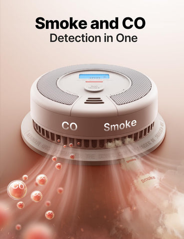 X-Sense Smoke Detector Carbon Monoxide Alarm Combo, XP0H-SN, 1-Pack