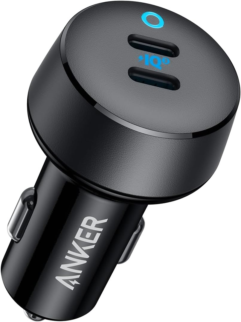 Anker 40W 2-Port PowerIQ 3.0 USB C Fast Charging Car Charger