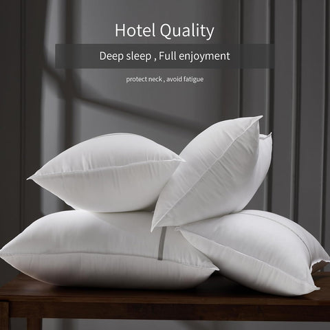 King Size Pillows Set of 2, Medium Firm Hotel Pillows for Sleeping, Cooling Bed Pillows for Side & Back Sleepers, Down Alternative Filling, 20 x 34 Inches