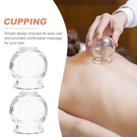 Mipcase 7 Pcs Glass Cupping Set, Chinese Acupoint Glass Fire Cupping Kit for Massage Therapy, for Myofascial Massage, Muscle