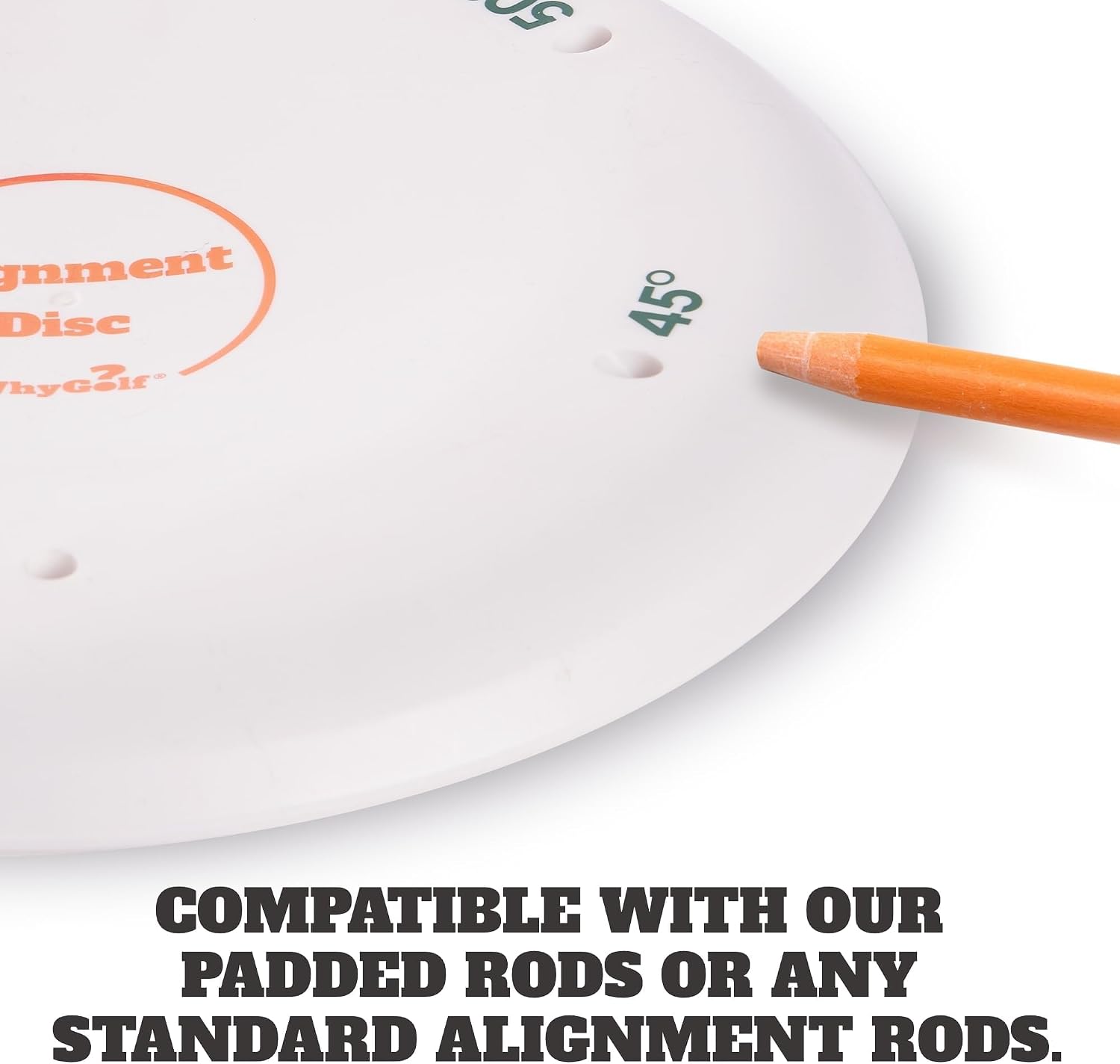 WHYGOLF Alignment Discs & Padded Golf Alignment Rods