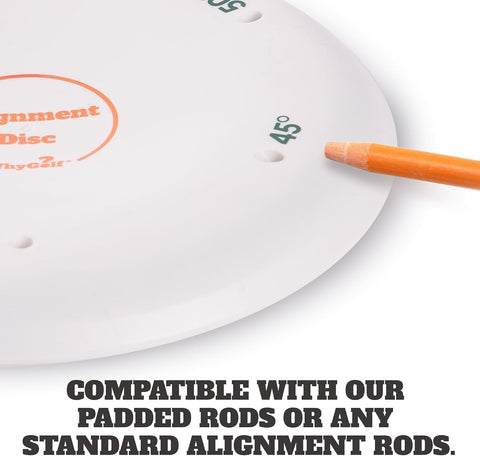 WHYGOLF Alignment Discs & Padded Golf Alignment Rods