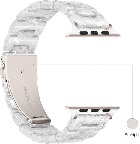 Light House Apple Watch Bands-Fashion Lightweight Resin iWatch Bands for Women Men 38mm/40mm/41mm/42mm(Series 11 10), 49mm/46mm/45mm/44mm/42mm(S 3 2 1), Compatible with Apple Watch Series 11 SE 10 9 8 7 6 5 4 3 Ultra