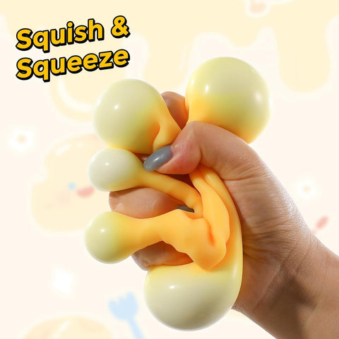 Big Cheese Squishy (10cm), Jumbo Squishy Cheese Block Stress Relief Fidget Toy,Large Size Viral Squeeze Toys for Holiday & Birthday Gifts (4 Inch)