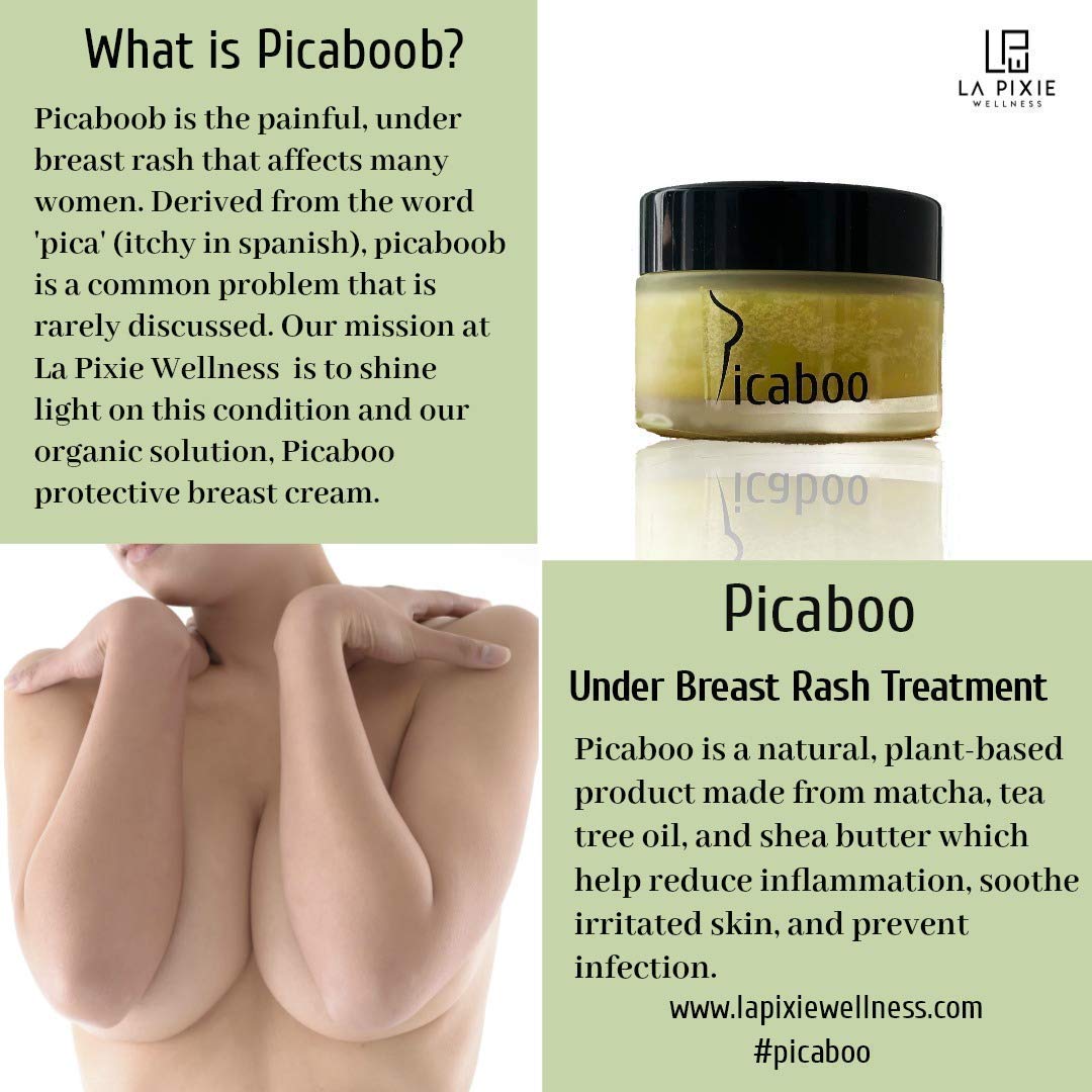 Under Breast Rash Treatment: Natural Balm for Prevention and Soothing of Breast Rash. Anti chafing and Inflammation, Plant Based Tea Tree Oil, 1 oz