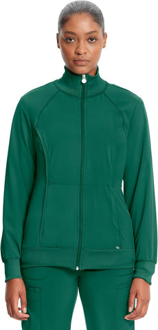 Cherokee Infinity Scrub Jacket for Women Zip Front Contemporary Fit