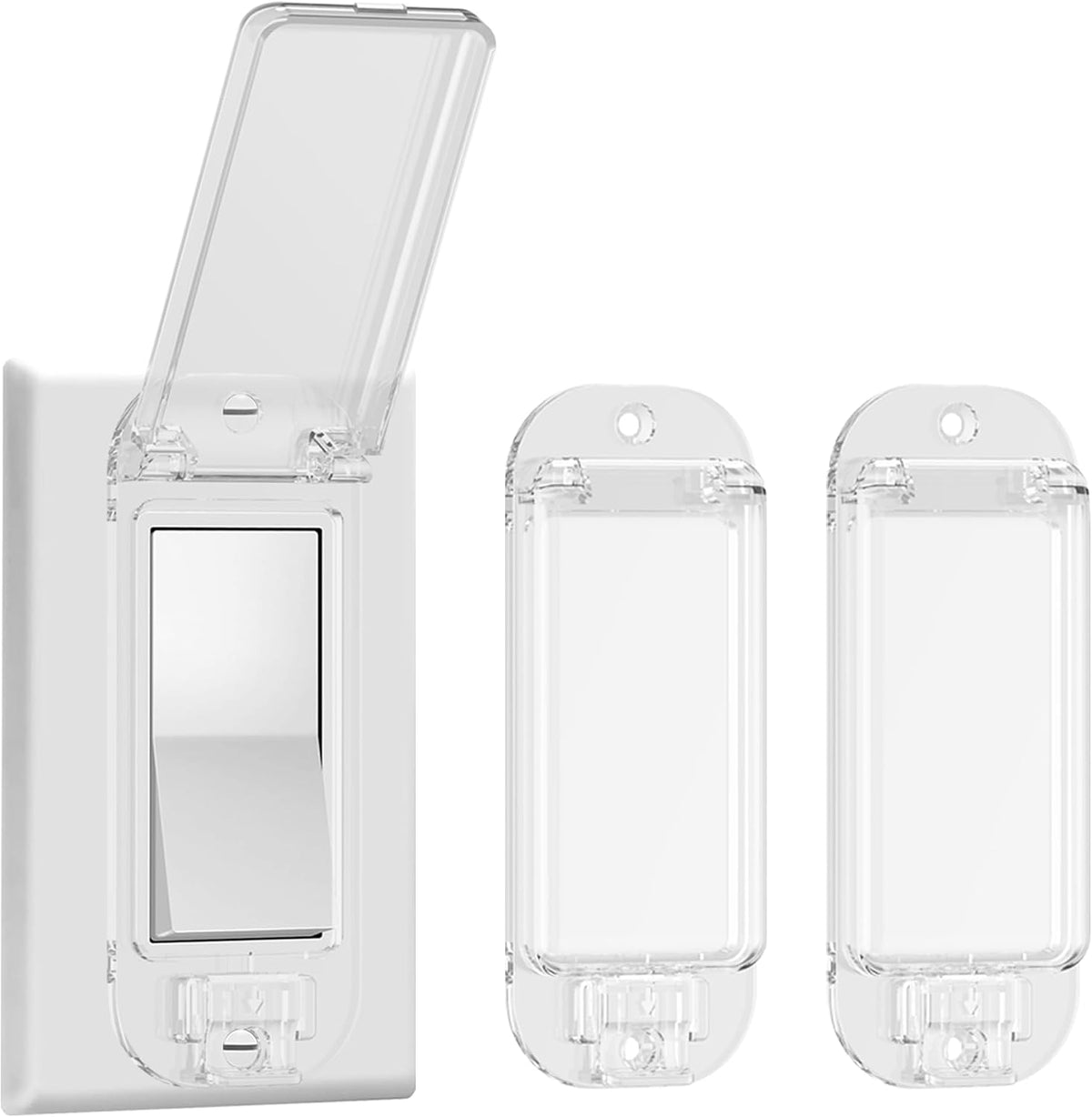 2-Pack Rocker Light Switch Cover Guard, Light Switch Lock for Baby Proof