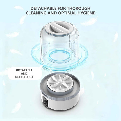 Underwear Washing Machine,Upgrade Mini Washer Deeply Cleans Small Laundry Items, Socks, Underwear, Baby Clothes,Portable Washing Machine is Suitable for, Apartments, Hotels, Travel, And Camping White