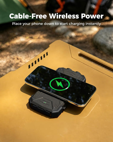 BLAVOR Solar Power Bank 10,000mAh Portable Wireless Charger for Cell Phones