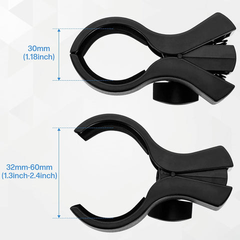 BILIONE Large Microphone Clip for Mics with Outer Diameter 1.26" to 2.3"