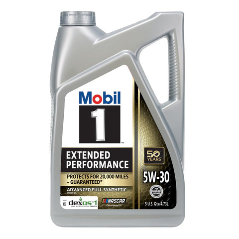 Mobil 1 Extended Performance Full Synthetic Motor Oil 5W-30, 5 Quart