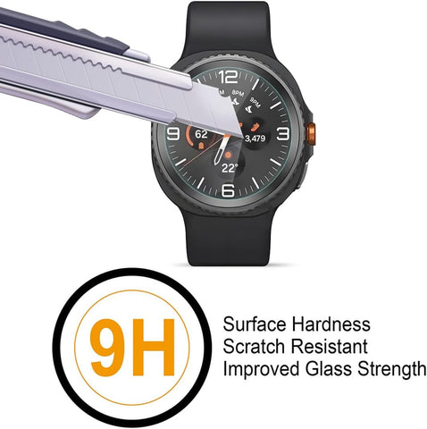 Supershieldz (3 Pack) Designed for Samsung Galaxy Watch 8 Classic (46mm) Tempered Glass Screen Protector, Anti Scratch, Bubble Free
