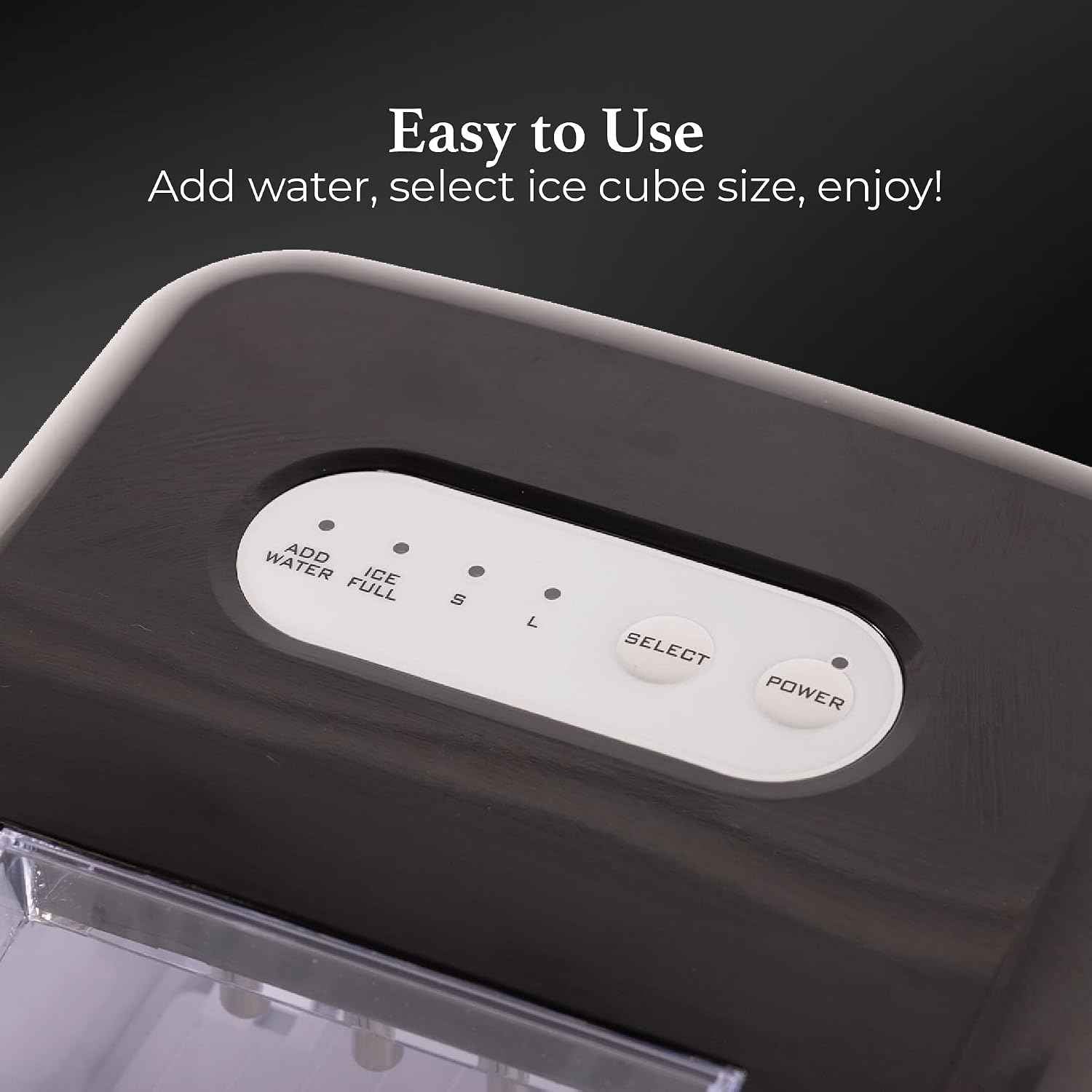 Igloo Electric Countertop Ice Maker Machine - Automatic and Portable - 26 Pounds in 24 Hours - Ice Cube Maker - Ice Scoop and Basket - Ideal for Iced Coffee and Cocktails - Stainless Steel