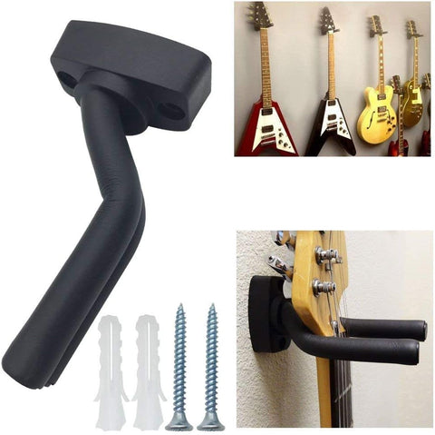 6 Pcs Guitar Hangers Keep Hook Holder Wall Mount for All Size Guitars, Bass, Mandolin, Banjo