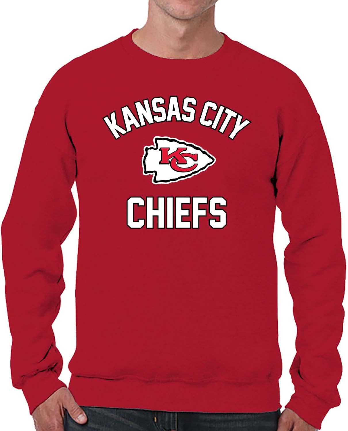 NFL Gameday Crewneck Sweatshirt, Cotton Fleece Pullover Men Women