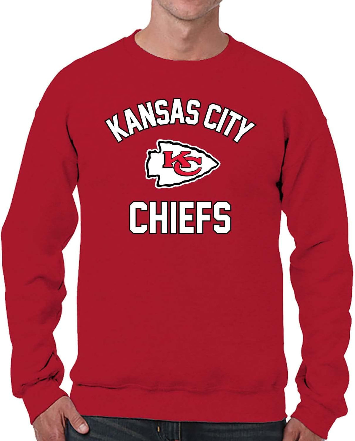NFL Gameday Crewneck Sweatshirt, Cotton Fleece Pullover Men Women
