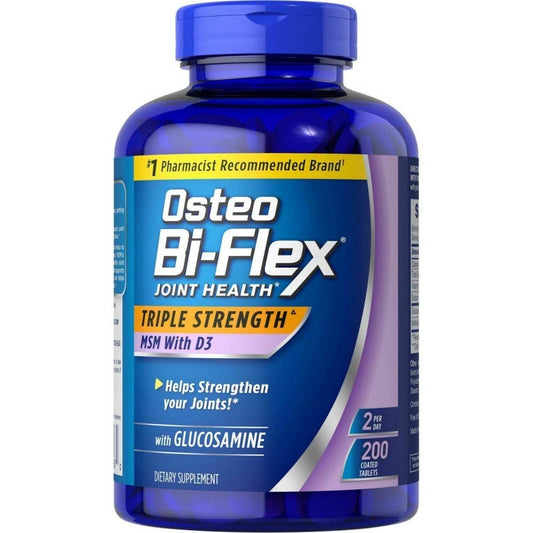 4 Set- Osteo Bi Osteo Bi Flex Supplement Glucosmine 1500 Mg Vitamin D 1000IU (200Count), 200Count.