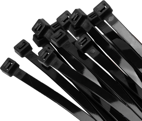 Armpow 12 inch Black Zip Ties Heavy Duty 80 PCS, 250 LBS Ultra Exclusive Strong Plastic Wire Ties, Large Cable Ties Extra Long Tie Wraps, Indoor and Outdoor UV Resistant