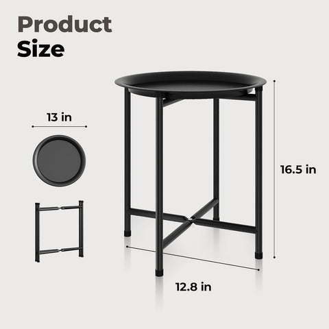Bamworld Plant Stand Indoor Tall Plant Table Outdoor Plant Stool Black