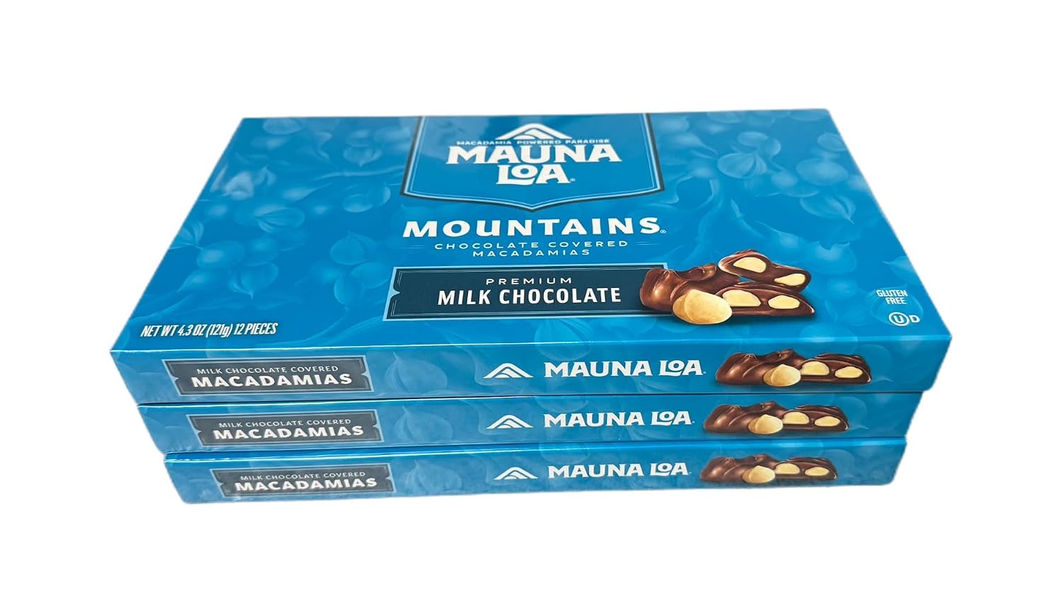Mauna Loa Milk Chocolate Covered Macadamias - 4.3 oz (Pack of 10 Boxes)