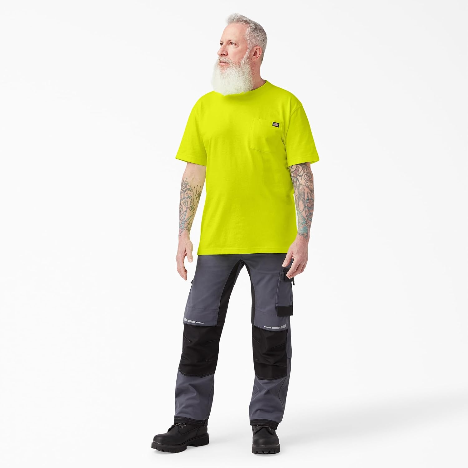 Dickies Men's Heavyweight Heathered Short Sleeve Pocket T-Shirt